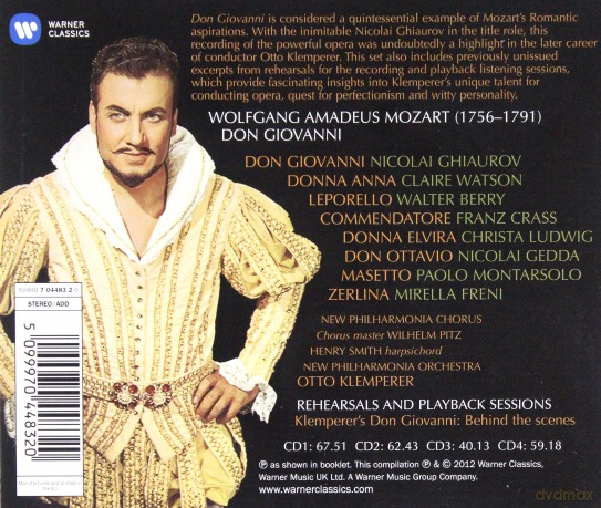Klemperer/Schwarzkopf/Philh: Don Giovanni [4CD]