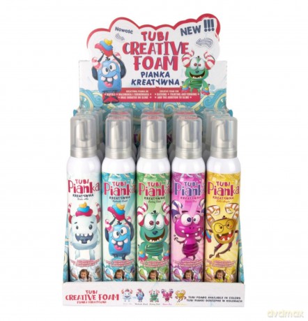 Tubi Pianki mix 200 ml Display 15 sztuk