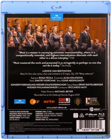 Beethoven: Missa Solemnis [Blu-Ray]