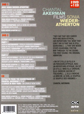 Chantal Akerman: Sonia Wieder-Atherton [2DVD]+[CD]