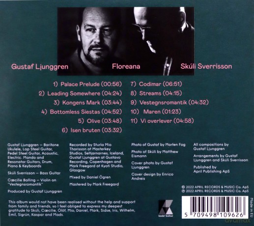 Gustaf Ljunggren with Skúli Sverrisson: Floreana [CD]
