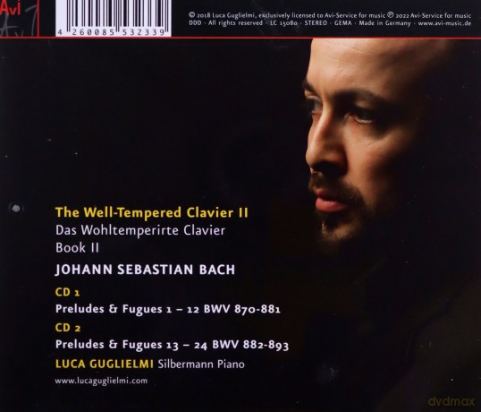 Luca Guglielmi: Johann Sebastian Bach: The Well-Tempered Clavier II [2CD]