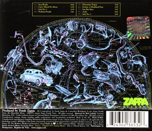 Frank Zappa: One Size Fits All [CD]