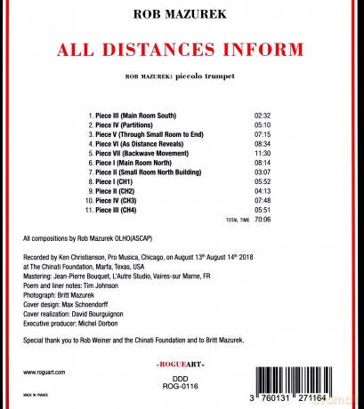 Rob Mazurek: All Distances Inform [CD]