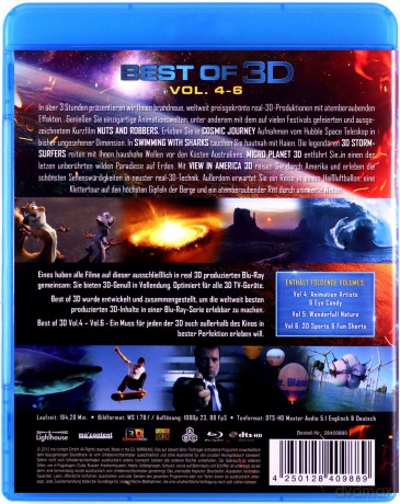 Best of 3D - Das Original - Vol. 4-6 [Blu-Ray 3D]+[Blu-Ray]