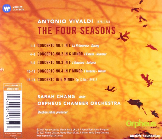 Chang: The Four Seasons [CD]