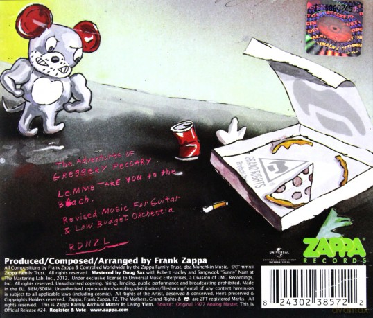 Frank Zappa: Studio Tan [CD]