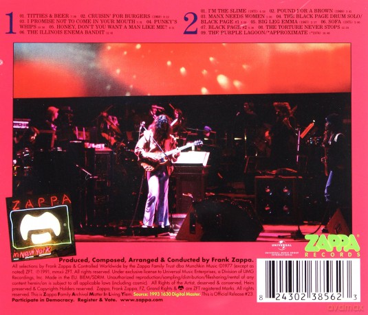 Frank Zappa: Zappa In New York [2CD]