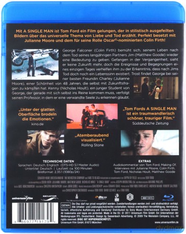 A Single Man (Samotny mężczyzna) [Blu-Ray]