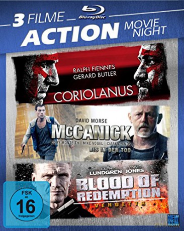 Action Movie Night: Coriolanus / McCanick / Blood of Redemption [3xBlu-Ray]