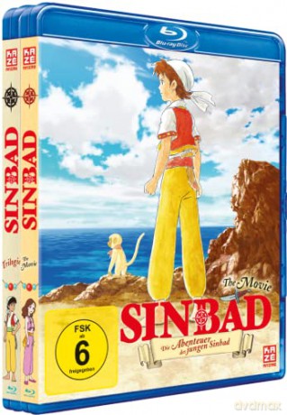 Sinbad: The Flying Princess and the Secret Island Part 1-3 + Movie [4xBlu-Ray]