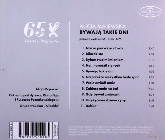 Alicja Majewska: Bywają Takie Dni (Black) [CD]