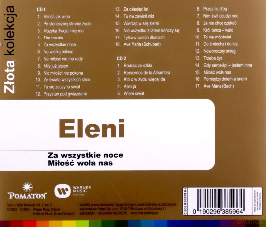 Eleni: Złota Kolekcja Vol. 1 & Vol. 2 (Edycja Limitowana) [2CD]
