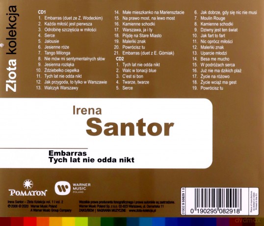 Irena Santor: Złota Kolekcja Vol. 1 & Vol. 2 (Edycja Limitowana) [2CD]