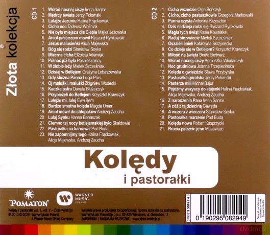 Złota Kolekcja - Kolędy I Pastorałki Vol. 1 & Vol. 2 (Edycja Limitowana) [2CD]