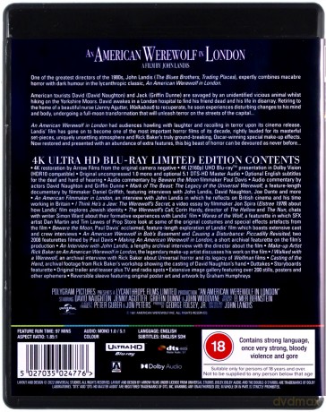 An American Werewolf in London (Amerykański wilkołak w Londynie) [Blu-Ray 4K]