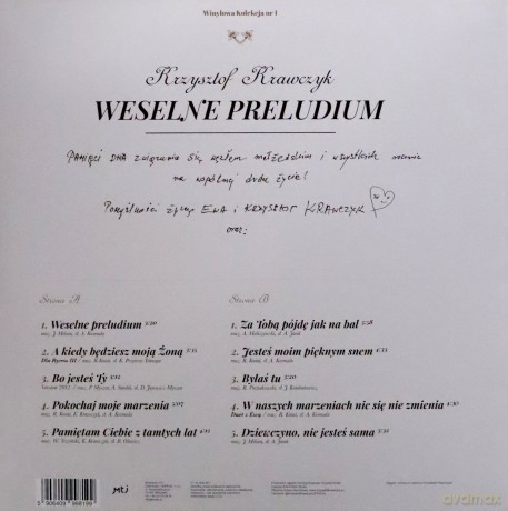 Krzysztof Krawczyk: Weselne preludium [Winyl]
