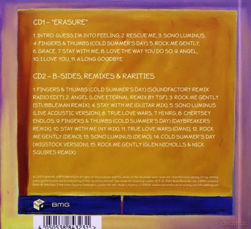 Erasure: Erasure (2022 Expanded Edition) [2CD]