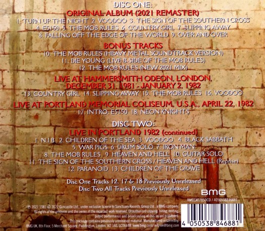 Black Sabbath: Mob Rules [CD]