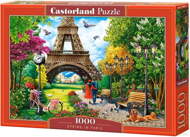 CASTORLAND 1000 el. Wiosna w Paryżu C-104840-2 [PUZZLE]