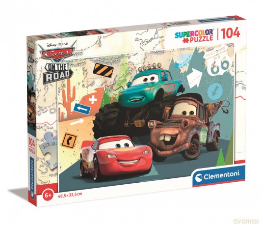 CLEMENTONI 104 el. super kolor Cars 27168 [PUZZLE]
