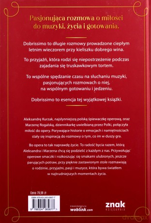Dobrissimo! Opera od kuchni - Marzena Rogalska, Aleksandra Kurzak [KSIĄŻKA]