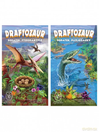 Dodatki do gry Draftozaur: Pterodaktyle, Plezjozaury - Antoine Bauza, Corentin Lebrat, Ludovic Maublanc [GRA PLANSZOWA]