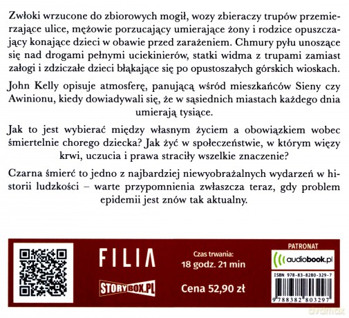 Dżuma. Czarna śmierć - John Kelly [AUDIOBOOK]