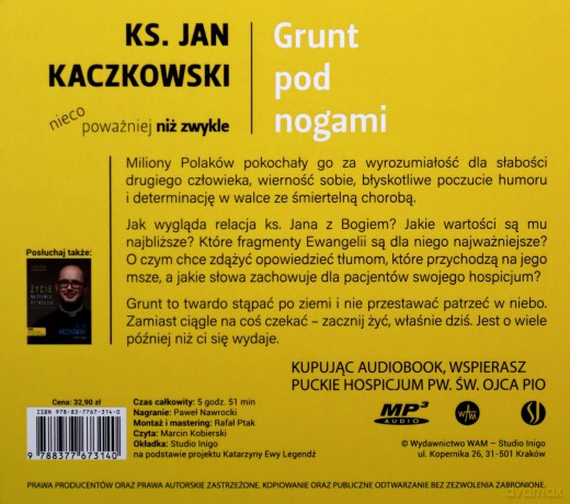 Grunt pod nogami. Ksiądz Jan Kaczkowski nieco poważniej niż zwykle - Jan Kaczkowski [AUDIOBOOK]