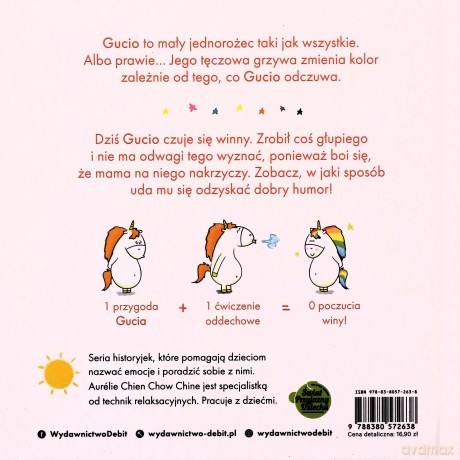 Gucio czuje się winny. Uczucia Gucia - Aurelie Chien Chow Chine [KSIĄŻKA]