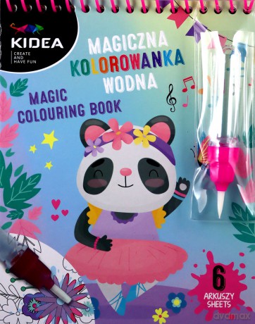 Magiczna wielorazowa kolorowanka wodna Kidea Baletnice