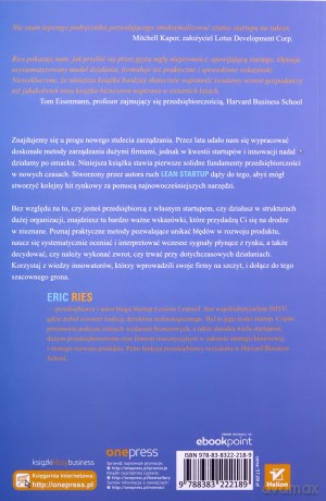 Metoda Lean Startup. Wykorzystaj innowacyjne narzędzia i stwórz firmę, która zdobędzie rynek - Eric Ries [KSIĄŻKA]