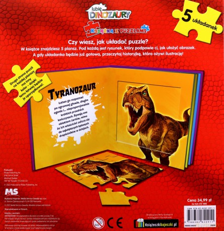 Moje Dinozaury. Książka z puzzlami [KSIĄŻKA]