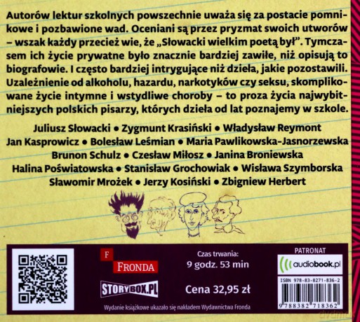 Nieznane losy autorów lektur szkolnych. Wstydliwe tajemnice mistrzów pióra - Sławomir Koper [AUDIOBOOK]