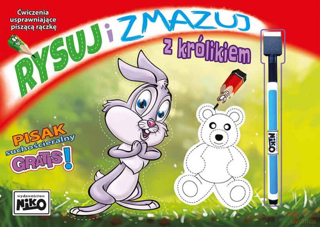 Rysuj i zmazuj z królikiem [KSIĄŻKA]