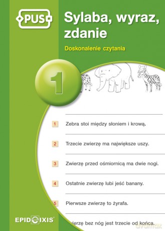 Sylaba, wyraz, zdanie 1 Doskonalenie czytania - Olga Wielińska-Jachymiak [KSIĄŻKA]