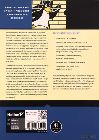 Systemy Linux w kryminalistyce. Praktyczny przewodnik dla analityków śledczych - Bruce Nikkel [KSIĄŻKA]