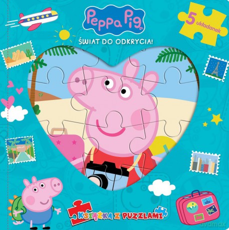 Świat do odkrycia. Książka z puzzlami. Świnka Peppa [KSIĄŻKA]