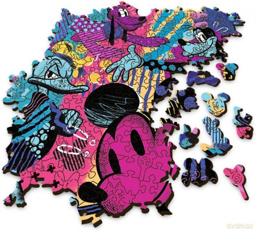 TREFL 500+5 el. drewniane konturowe Kolorowa Myszka Mickey 20168 [PUZZLE]