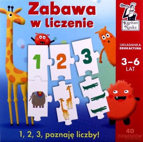 Układanka edukacyjna Zabawa w liczenie Kapitan Nauka