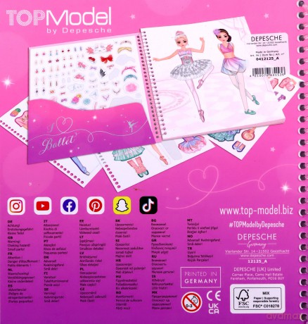 Zestaw Dress Me Up Top Model Balet 12125A