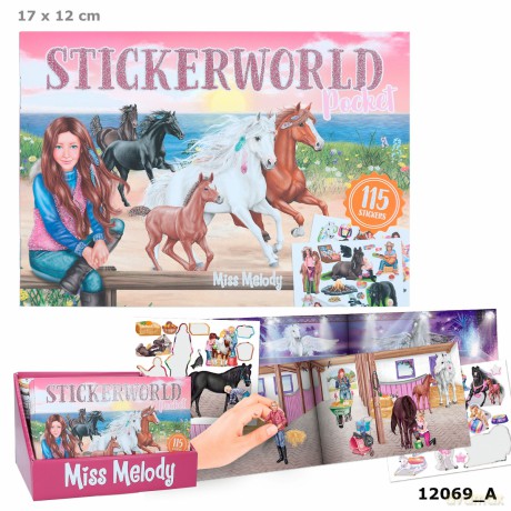 Zestaw z naklejkami Miss Melody 12069A