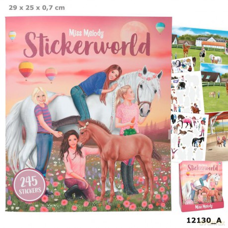 Zestaw z naklejkami Miss Melody 12130A