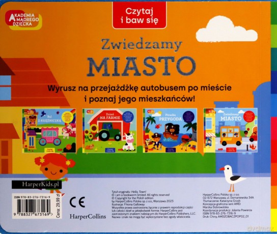 Zwiedzamy miasto. Akademia Mądrego Dziecka. Czytaj i baw się - Rebecca Weerasekera [KSIĄŻKA]