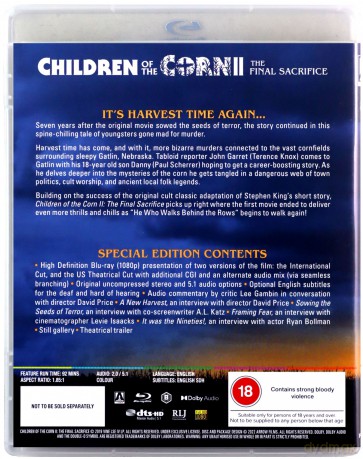 Children Of The Corn Trilogy (Dzieci Kukurydzy Trylogia) [3xBlu-Ray]