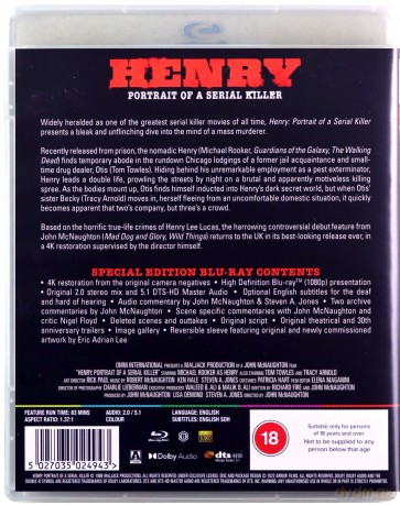 Henry Portrait of A Serial Killer (Henry: Portret seryjnego zabójcy) [Blu-Ray]