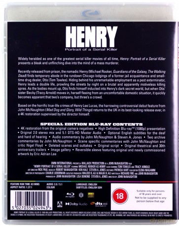 Henry Portrait of A Serial Killer (Henry: Portret seryjnego zabójcy) [Blu-Ray]