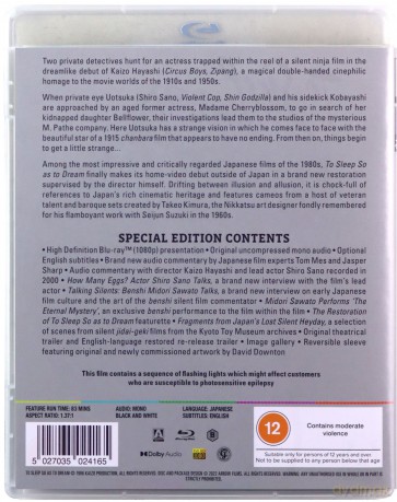 To Sleep So As To Dream [Blu-Ray]