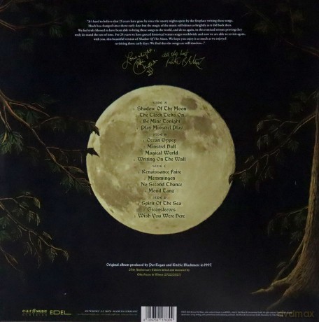 Blackmore's Night: Shadow Of The Moon 25th Anniversary Edition [2xWinyl]+[DVD]