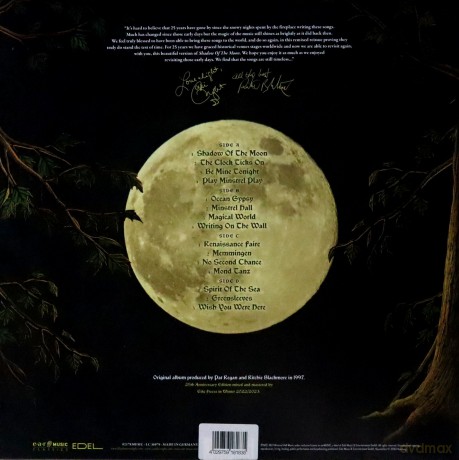 Blackmore's Night: Shadow Of The Moon 25th Anniversary Edition (Clear) [2xWinyl]+[DVD]